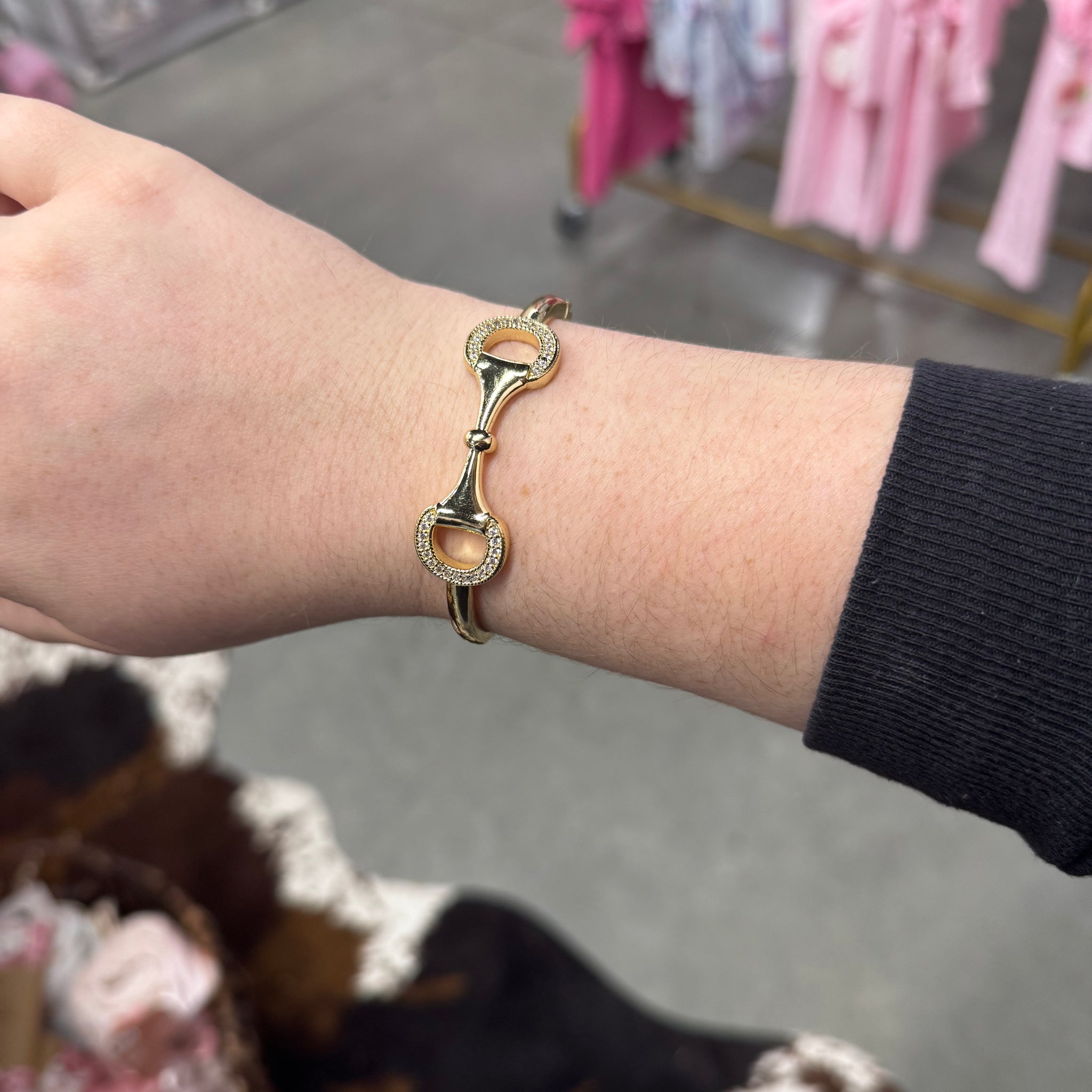 Golden Snap Cuff Bracelet