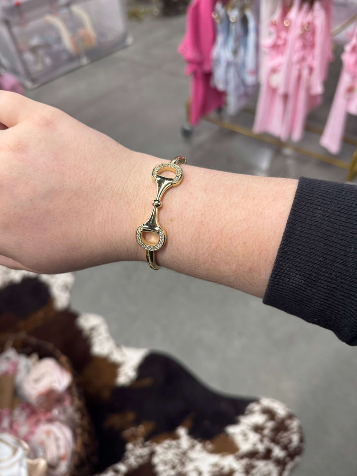 Golden Snap Cuff Bracelet