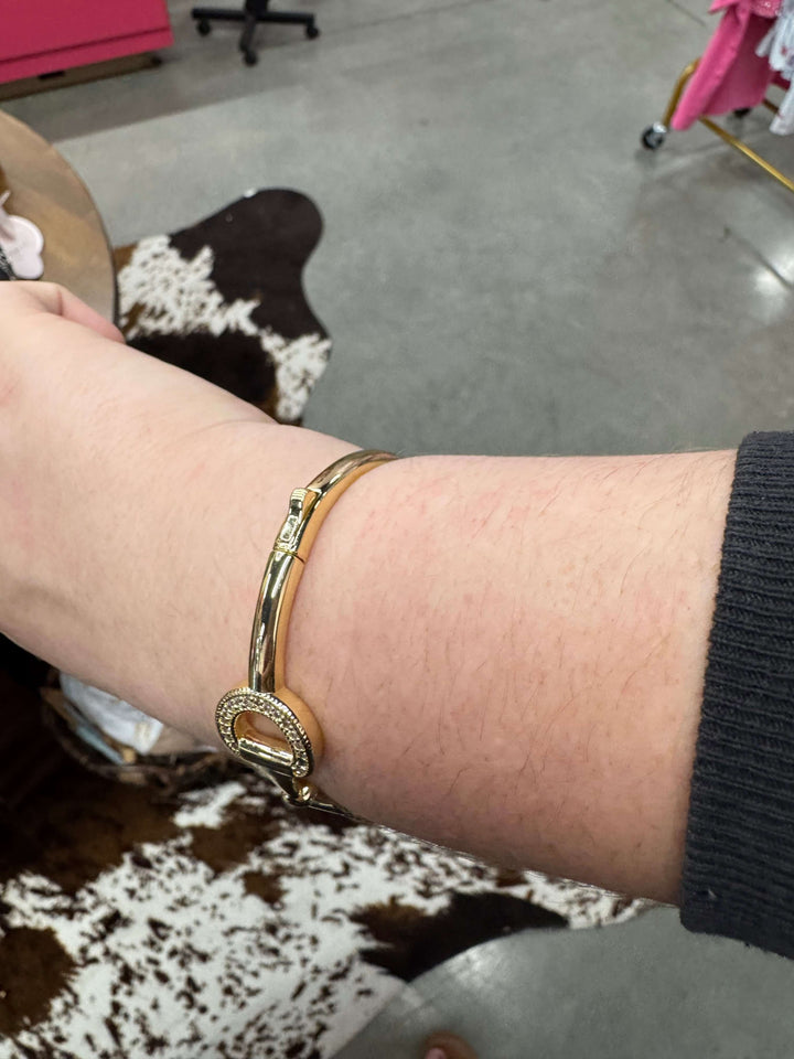 Golden Snap Cuff Bracelet