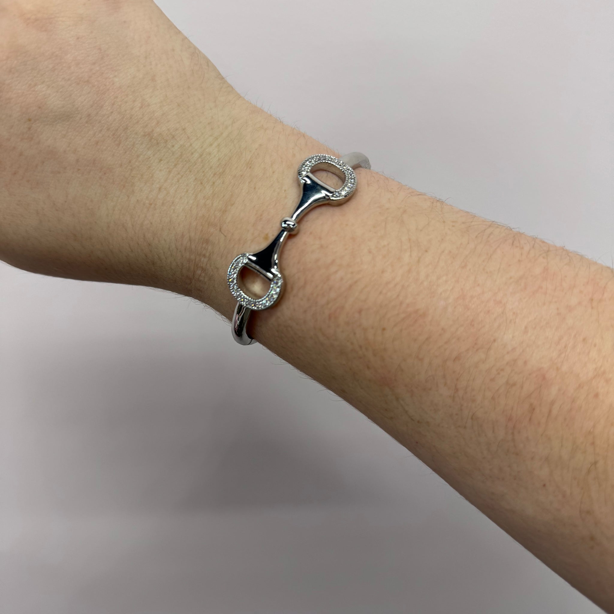 Silver Snap Cuff Bracelet