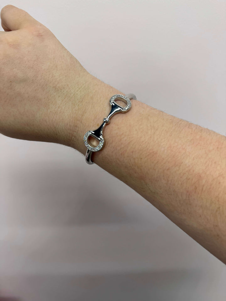 Silver Snap Cuff Bracelet