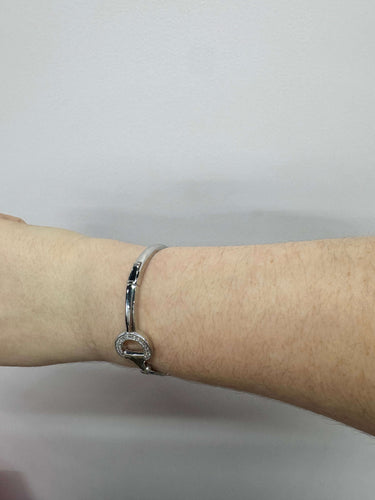 Silver Snap Cuff Bracelet
