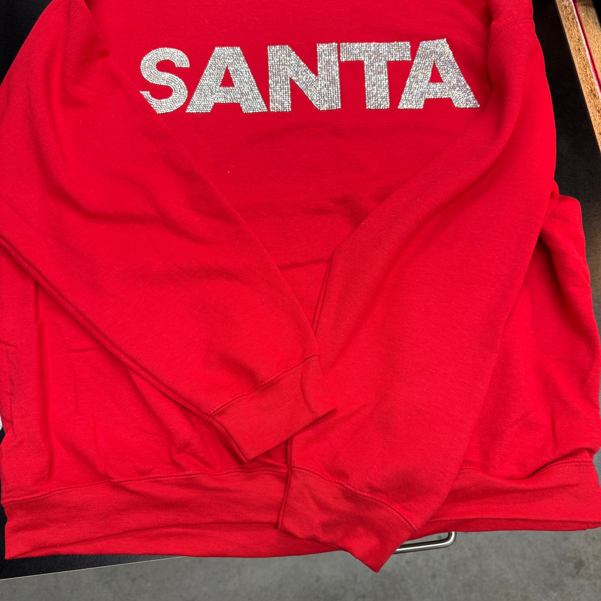 Sparkly Santa Sweatshirt