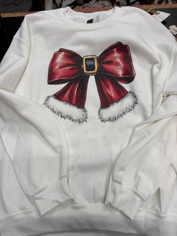 Bow Santa Sweater