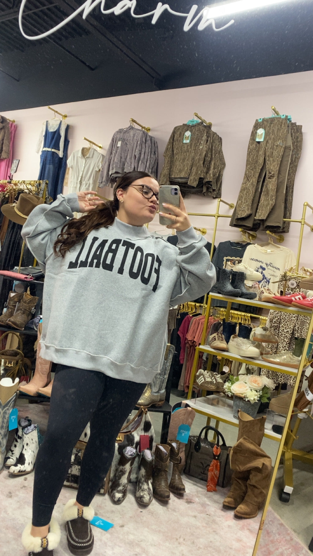 Football & Gameday Reversible MockNeck SweatShirt