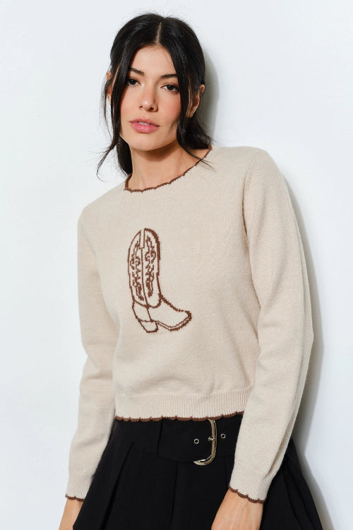 Cowboy Boots Sweater