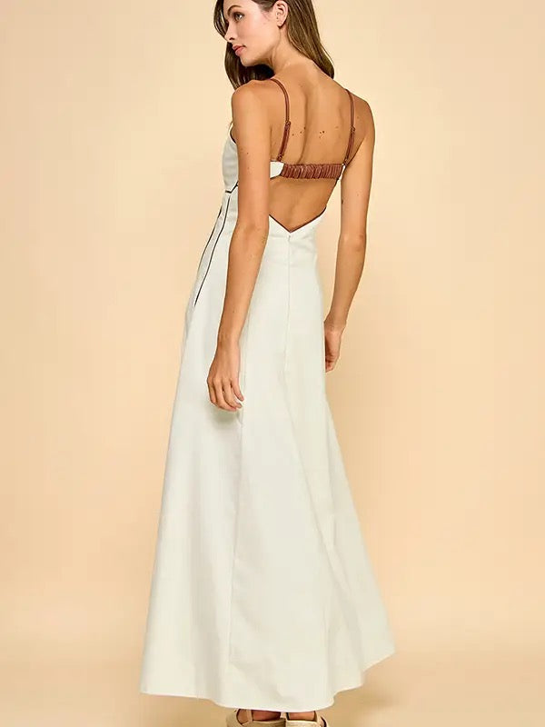Fitted Bodice Maxi Dress