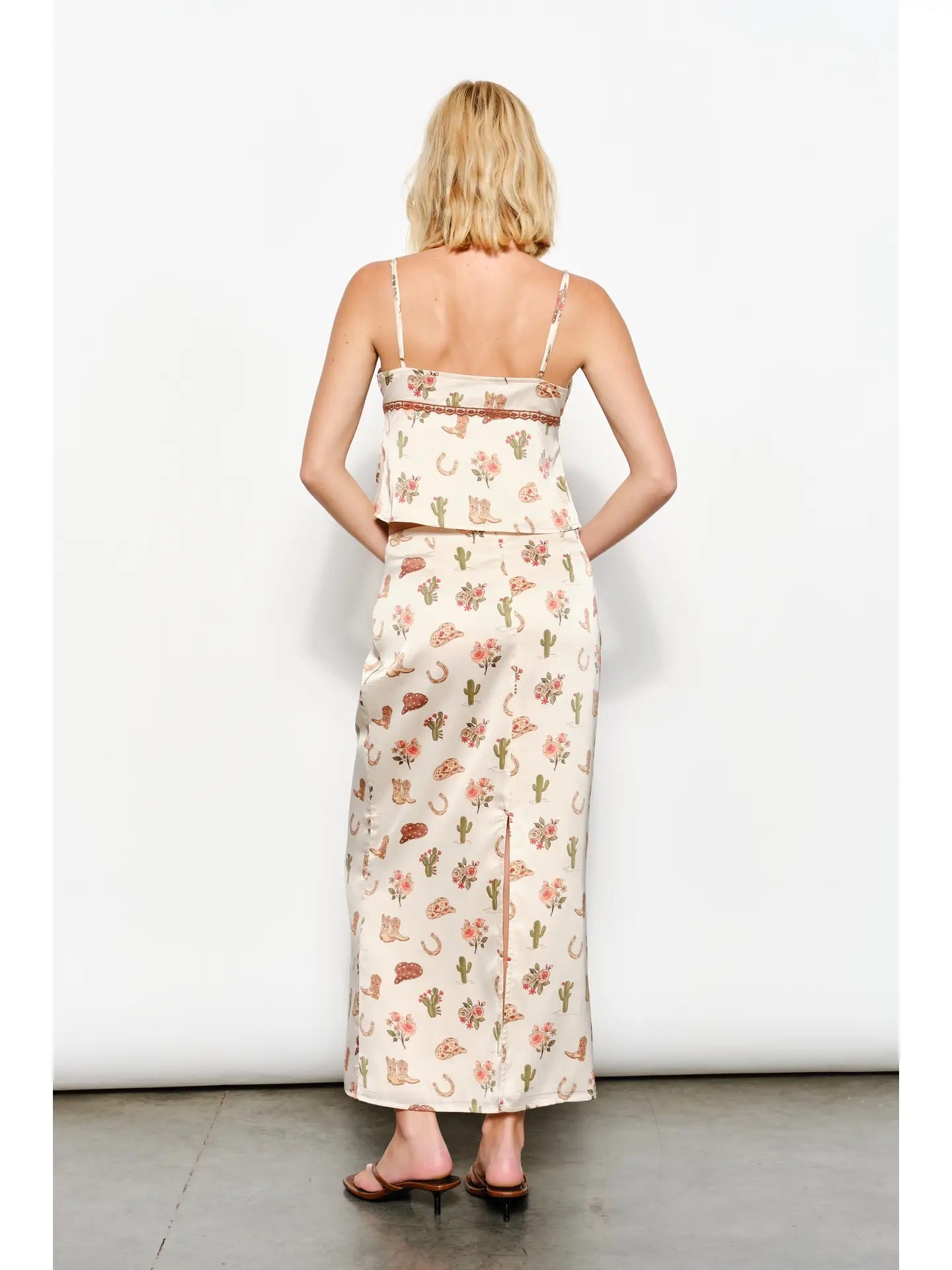 Cowboy Print Cami Top