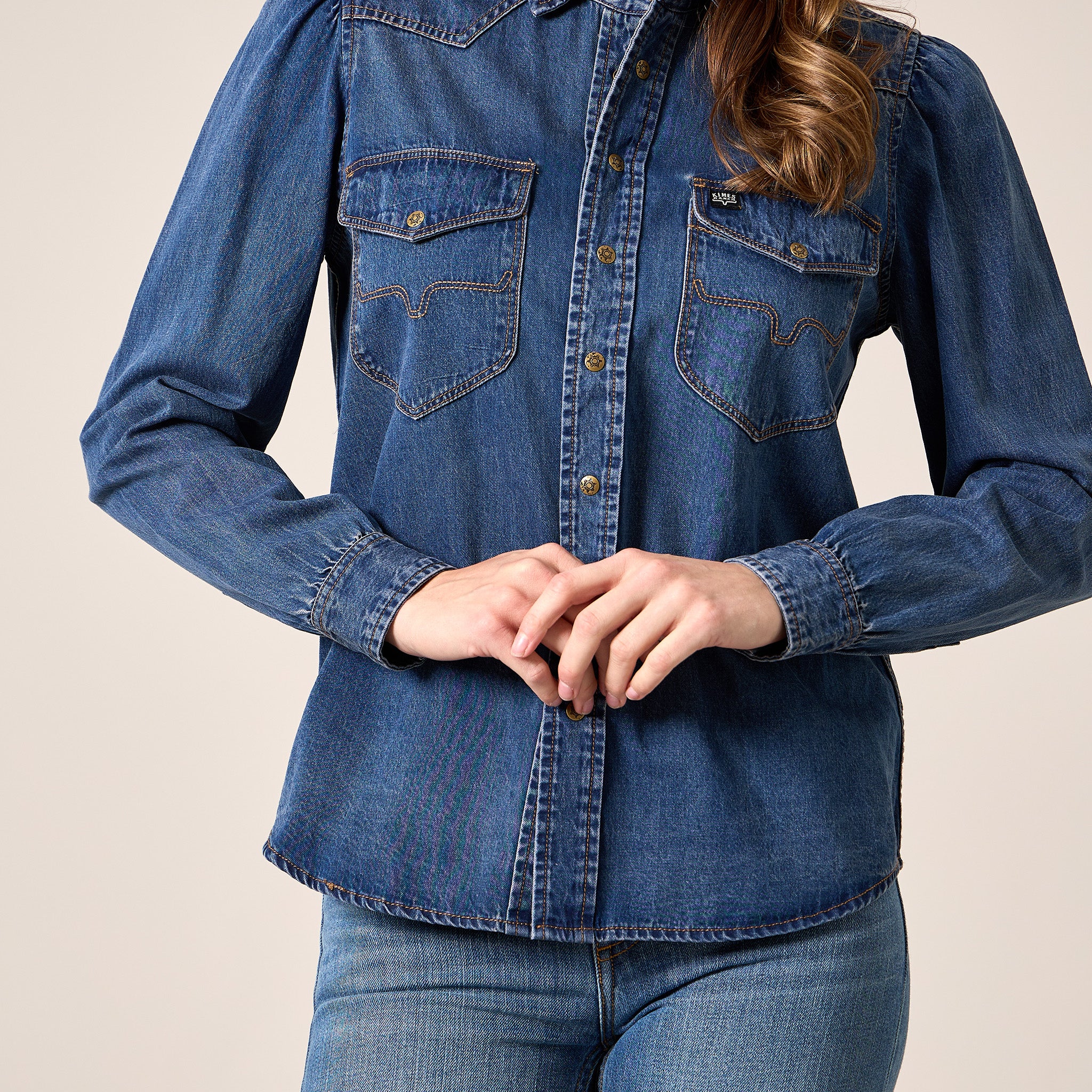 KIMES RANCHJANE-TOP-INDIGO BLUE