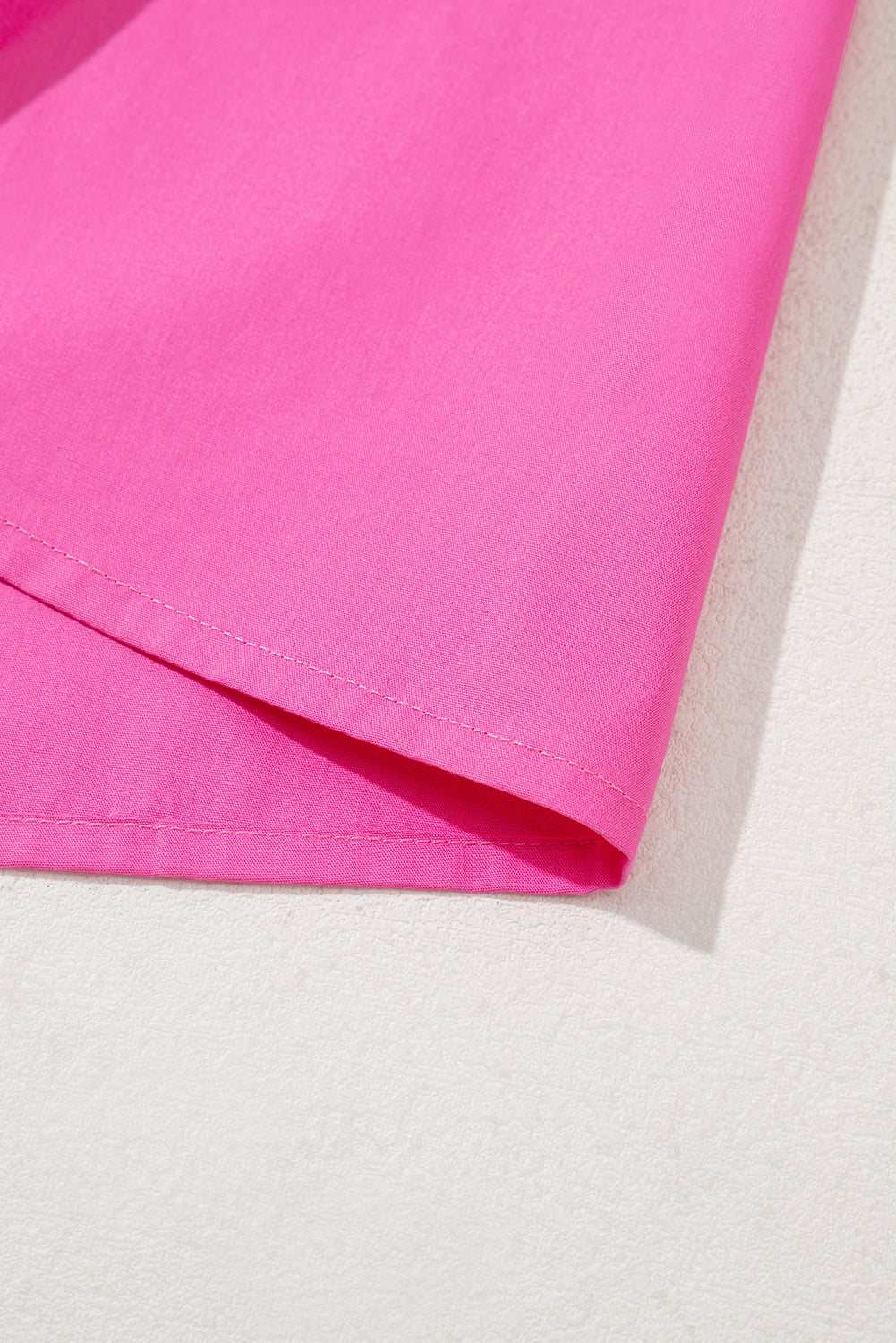 Hot Pink Ruffle Sleeve Top – Scalloped V-Neck Blouse | Cowgirl Charm Boutique