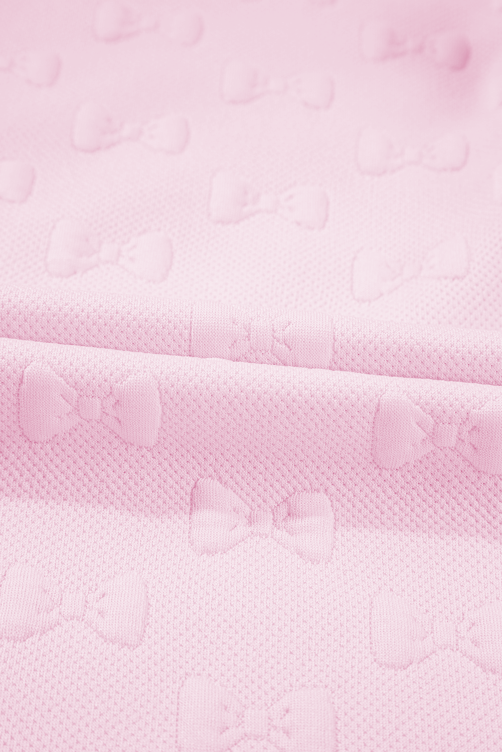 Pink Bow Textured Lounge Set – Cute Western Summer Outfit | Cowgirl Charm