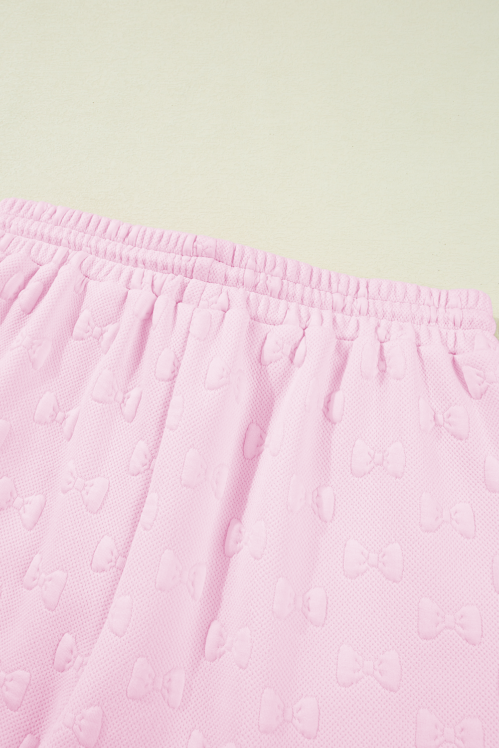 Pink Bow Textured Lounge Set – Cute Western Summer Outfit | Cowgirl Charm