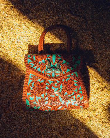 Loyal West Leon Mini Handle Purse - Whiskey & Water