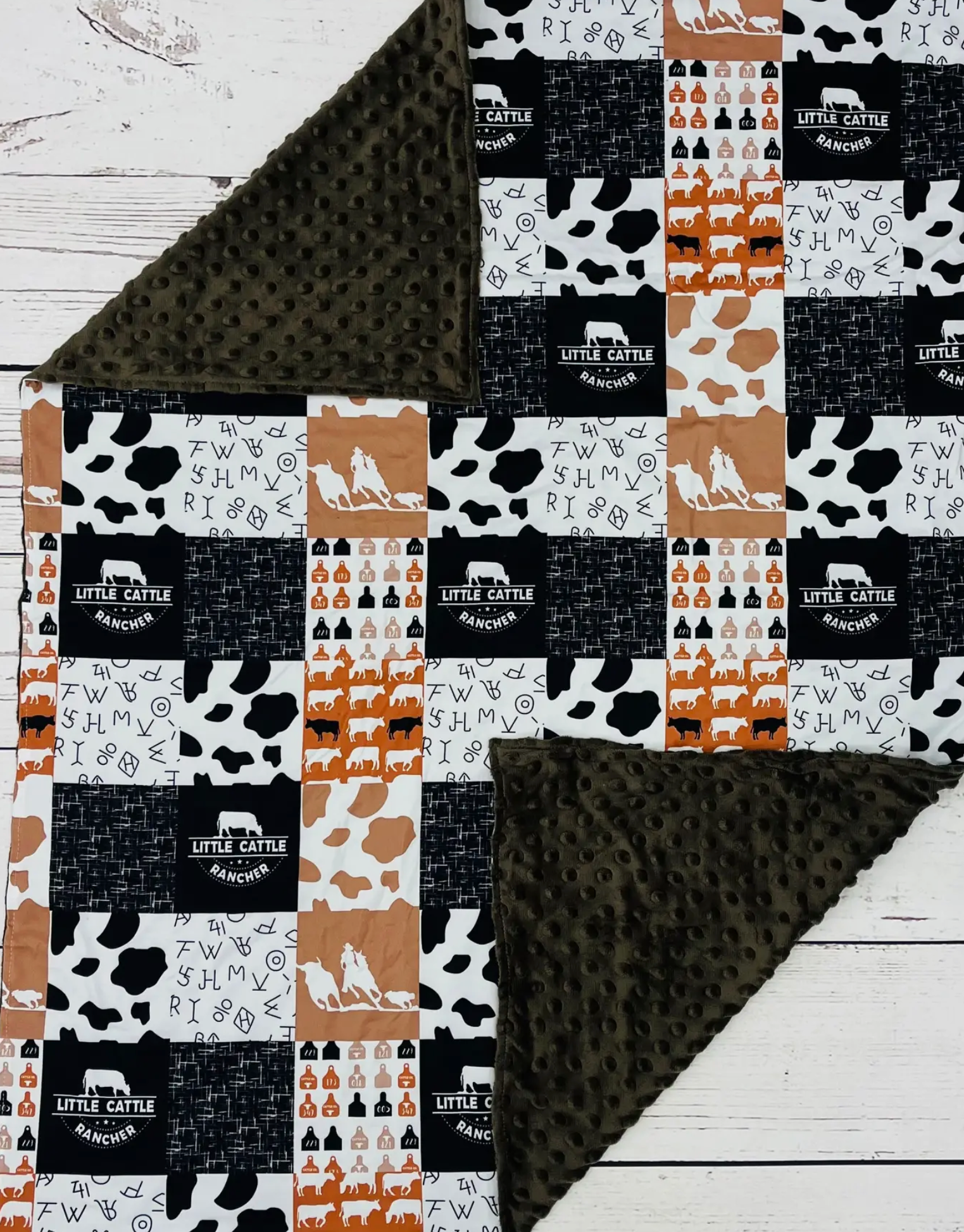 Little Cattle Western Baby Blanket