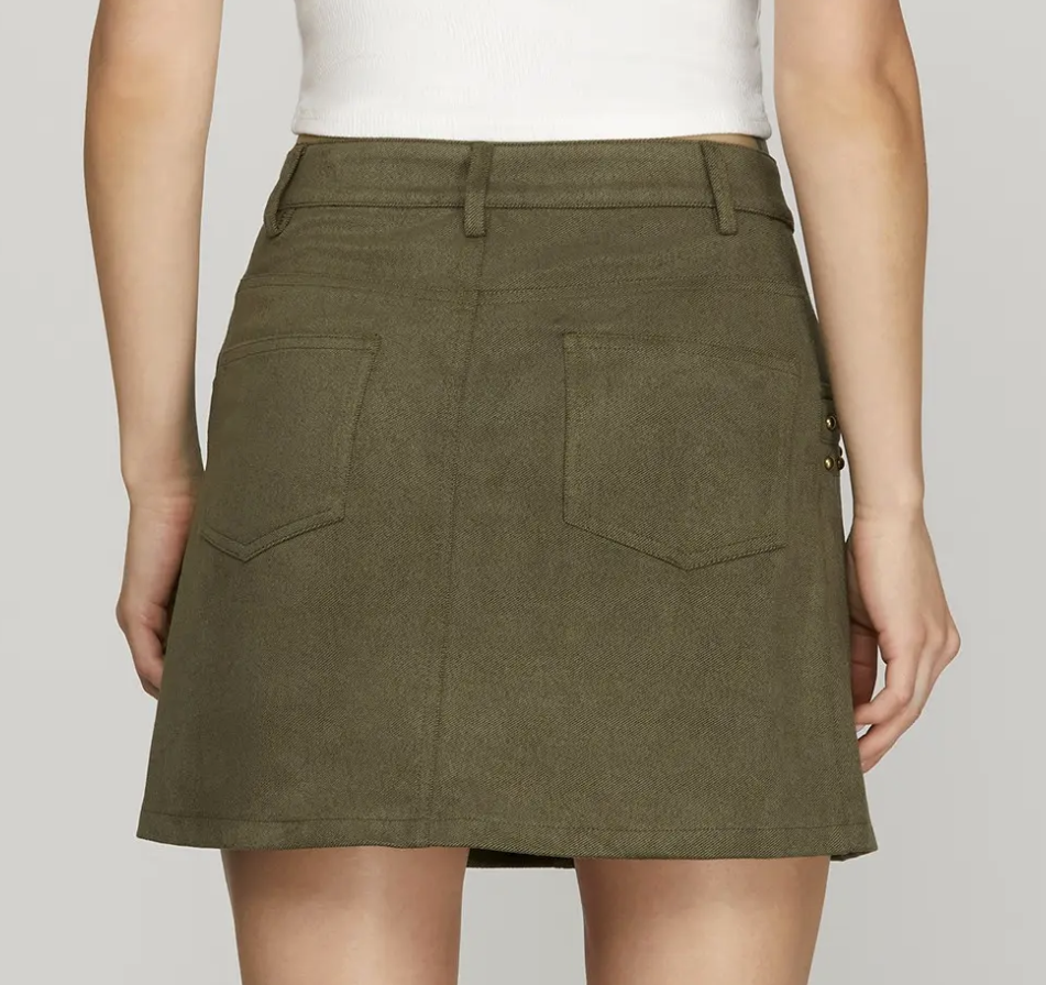 Studded Mini Skirt