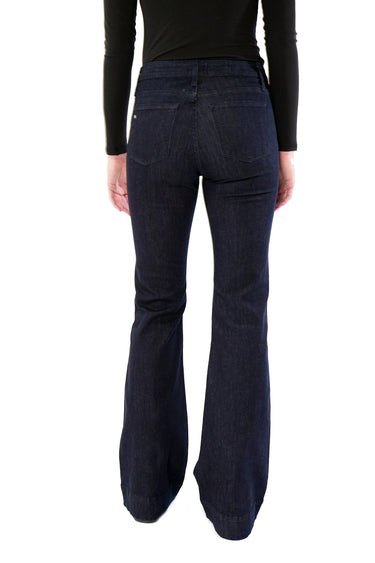 HAALA Denim BELLA : Trouser Flare (Midnight) Navy Stitch