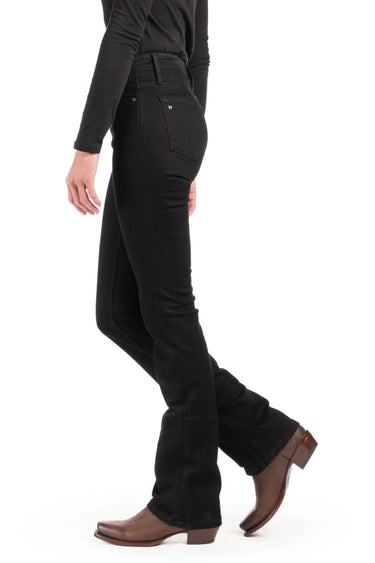 HAALA Denim WESTERLY : Straight Leg (Black) Black Stitch