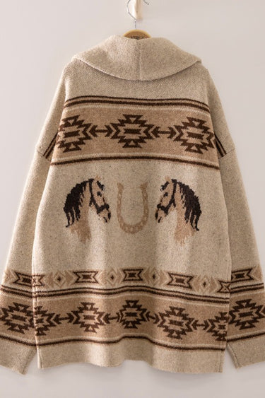Wild Horses Southwestern Cardigan