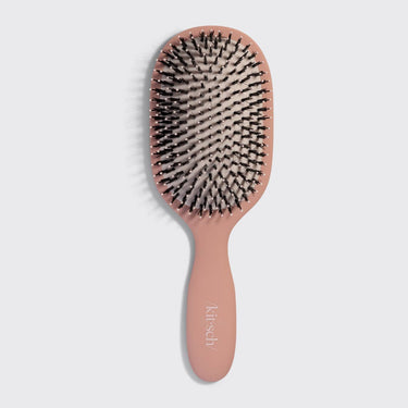 KITSCH Smooth & Polish Brush in terracotta with natural bristles, designed for gentle hair smoothing and styling.