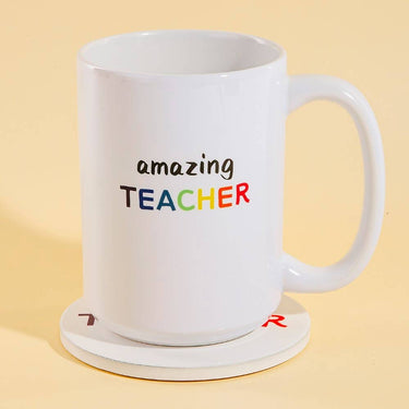 Amazing Teacher 15 Oz Mug With Matching Coaster Gift Set - Cowgirl Charm