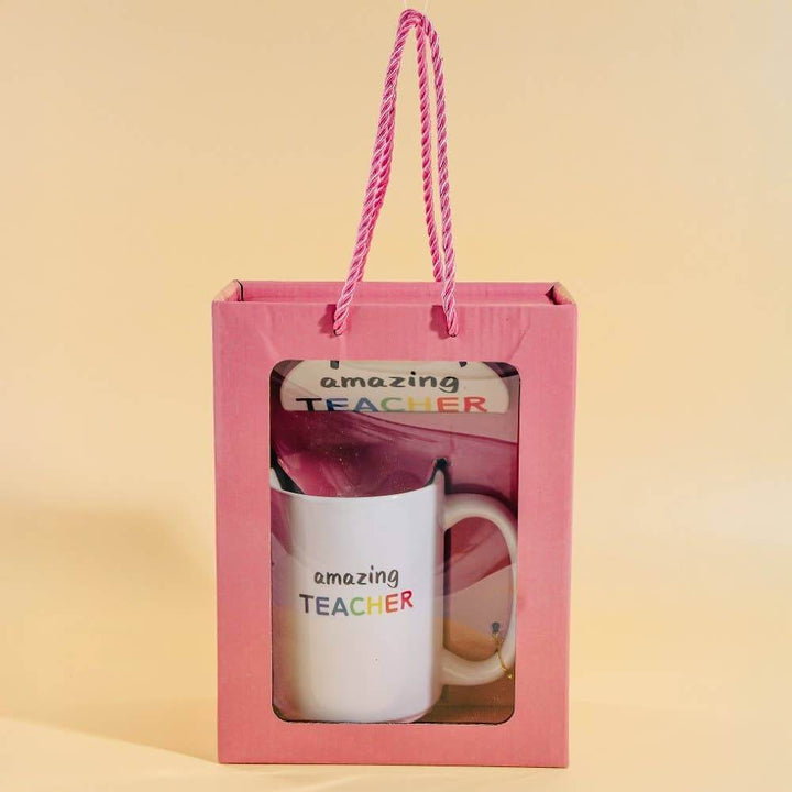 Amazing Teacher 15 Oz Mug With Matching Coaster Gift Set - Cowgirl Charm