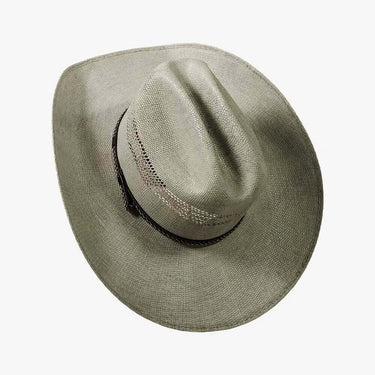 American Hat Maker American Maverick | Mens Vented Crown Bangora Straw Cowboy Hat - Cowgirl Charm