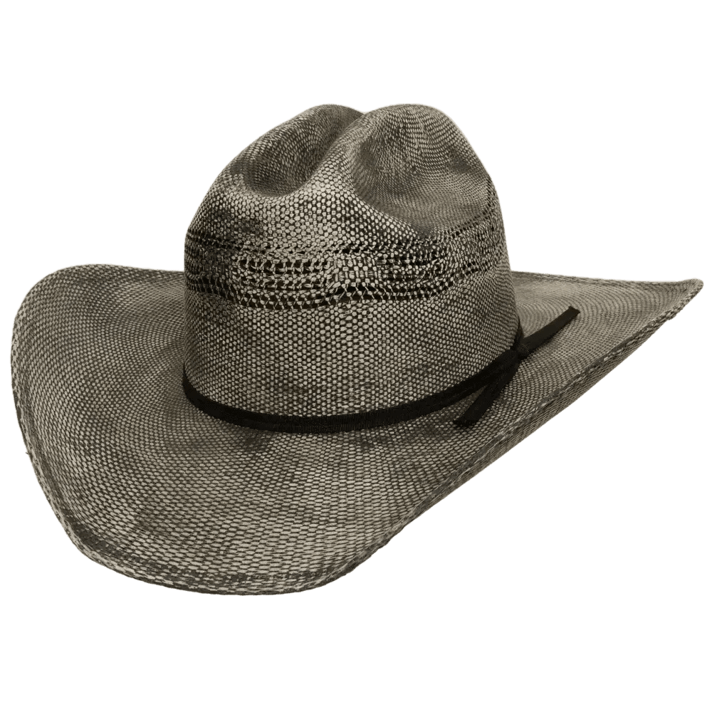Men's Bangora straw cowboy hat by American Hat Maker, Moonwalk style, with wide brim and classic western design.