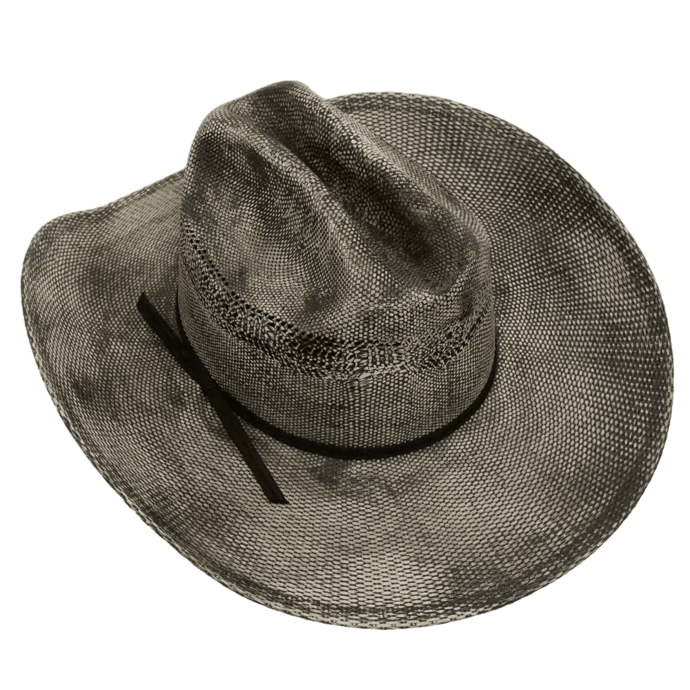 American Hat Maker Moonwalk men's Bangora straw cowboy hat with wide brim and classic western style, perfect for outdoor wear.