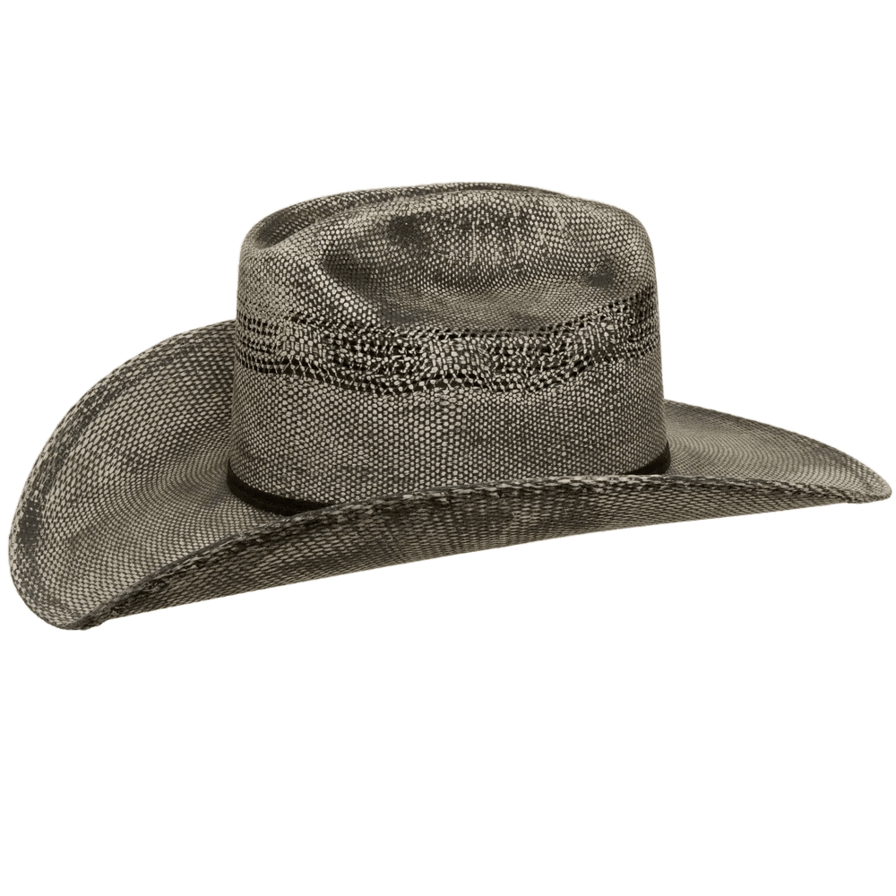 American Hat Maker Moonwalk men's Bangora straw cowboy hat with wide brim and classic cowboy style, outdoor accessory.