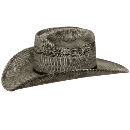American Hat Maker Moonwalk men's Bangora straw cowboy hat with wide brim and classic cowboy style, outdoor accessory.