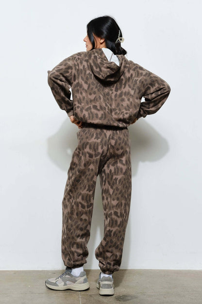Pretty Garbage Anne Leopard hoodie featuring a stylish leopard print graphic sweatshirt with a cozy fit.