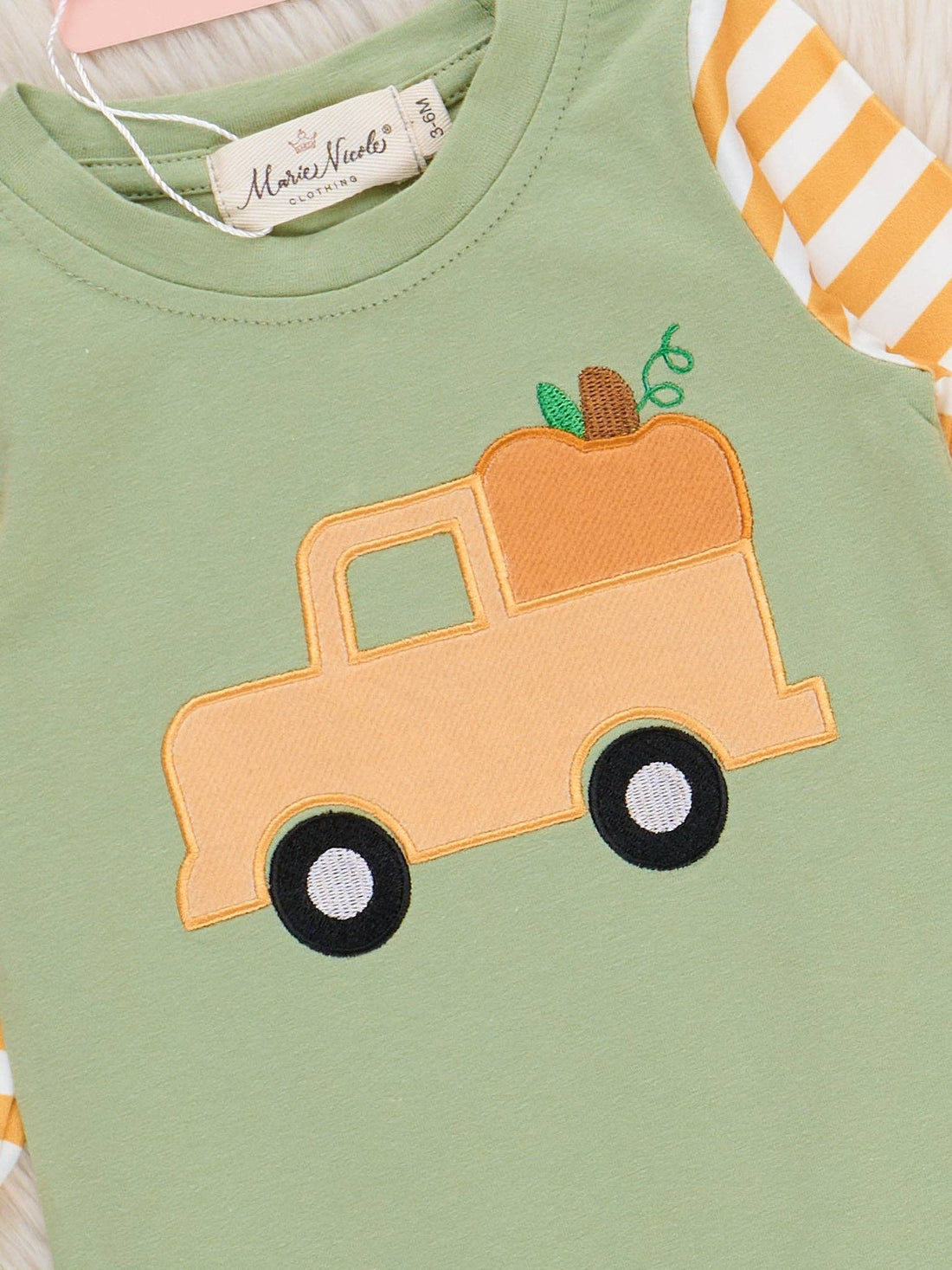 Embroidered Lil’ Harvest Rider Romper