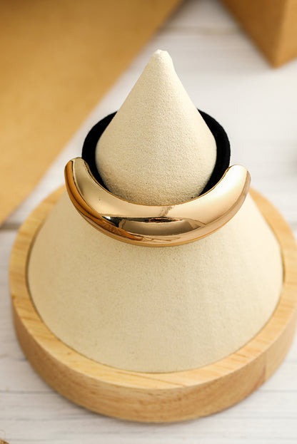 Gold Plated U-Shape Decor Minimalist Hair Scrunchie
