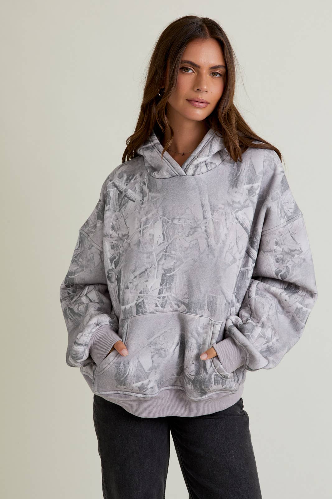 TREE CAMO PRINTED HOODIE