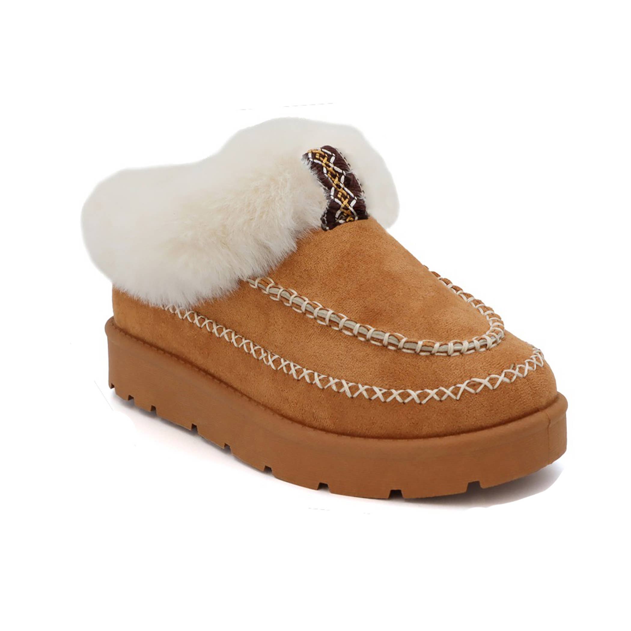 Seven7 PEMBROKE Women Fur Trim Stitching Snow Booties