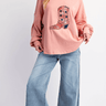 Boots Patch Detailing Jersey Knit Top - Cowgirl Charm
