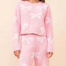 Bow Print Cozy Sweater Set - Cowgirl Charm