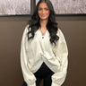 Bucketlist Reversible Twist - front Washed Terry Sweatshirt Top - Cowgirl Charm