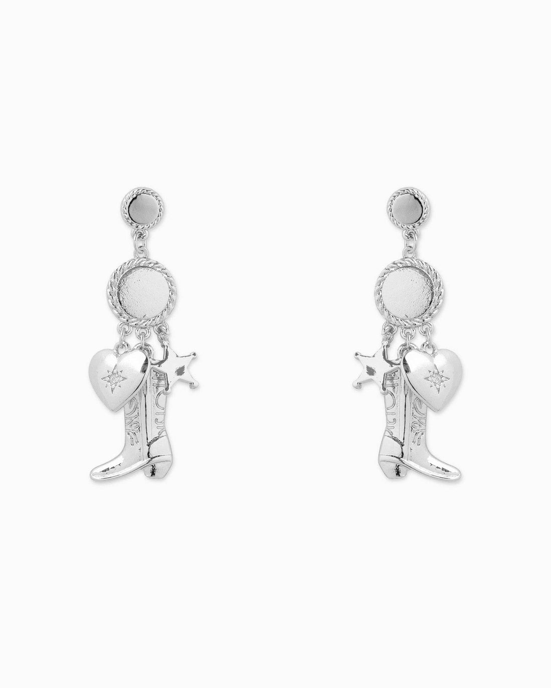 All Star Western Boot Charm Drop Earrings