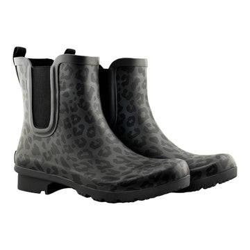 CHELSEA MATTE LEOPARD WOMEN'S RAIN BOOTS