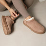 Camel Suede Faux Fur Lined low cut Boots - Cowgirl Charm