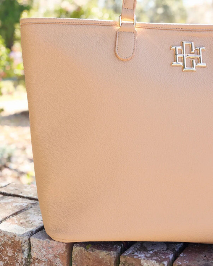 Caroline Hill Oversized Tote Bag – Vegan Leather Work, Travel, and Everyday Handbag with Zipper Closure - Cowgirl Charm