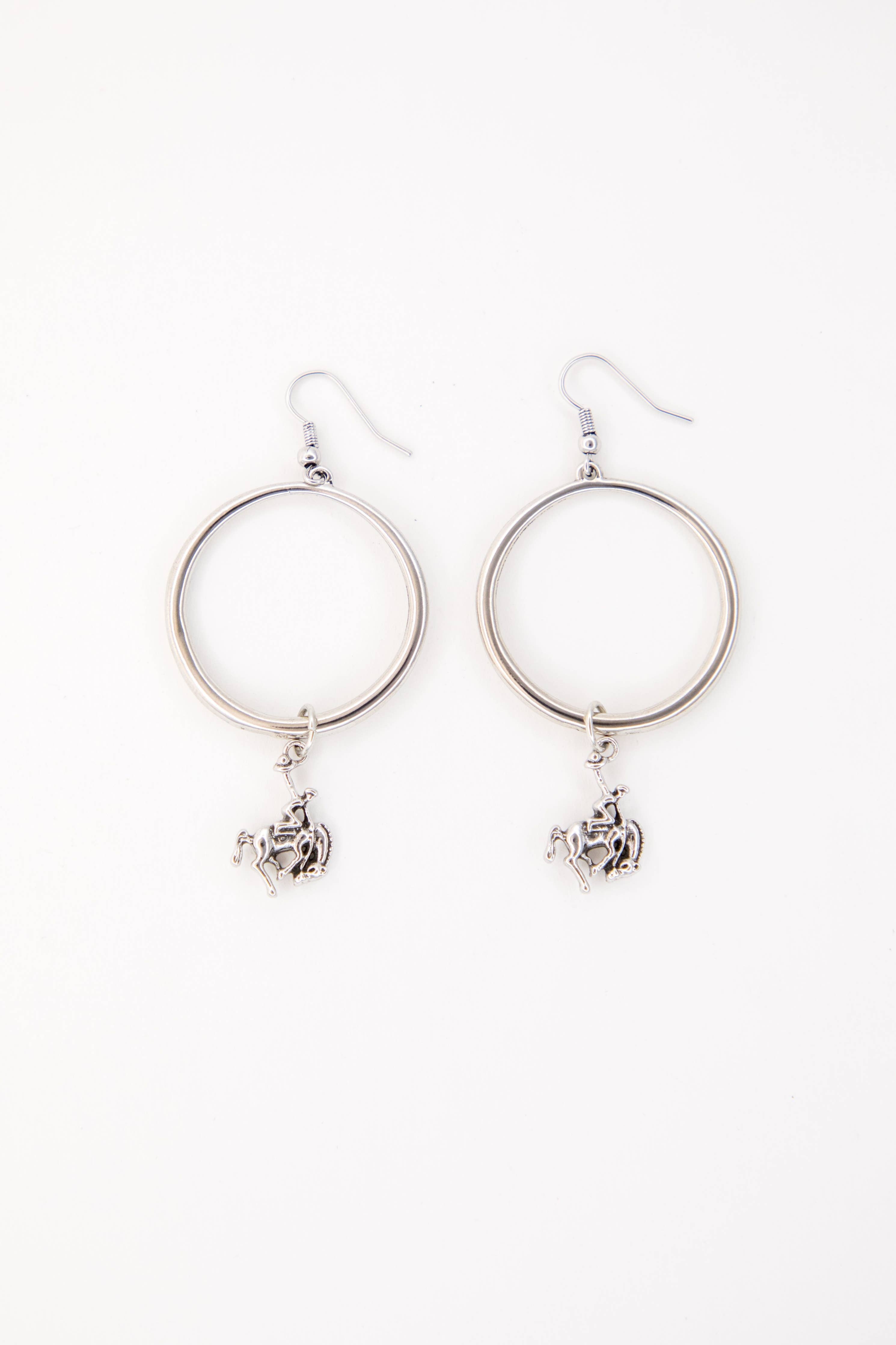 3" 18K Gold Plated Hoop Earring on Fishook with Bucking