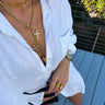 Chansuttpearls DIAMOND CROSS NECKLACE - Cowgirl Charm