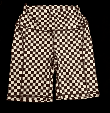 Checkered Biker Shorts - Cowgirl Charm