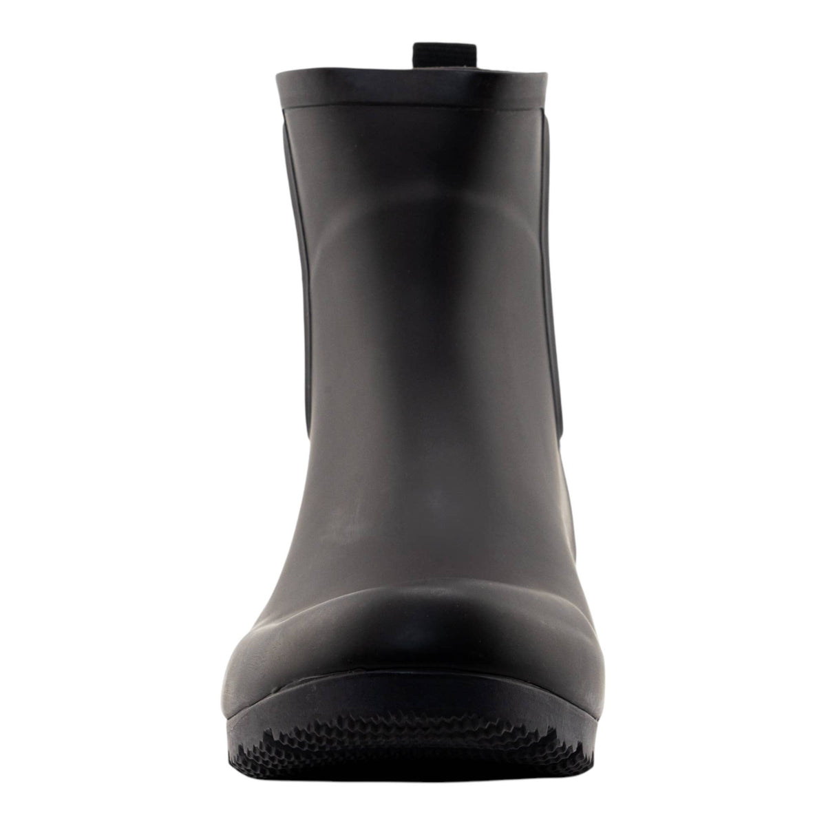 Roma Boots Chelsea matte eggplant women's ankle rain boots, stylish waterproof shoes with a matte finish for women.