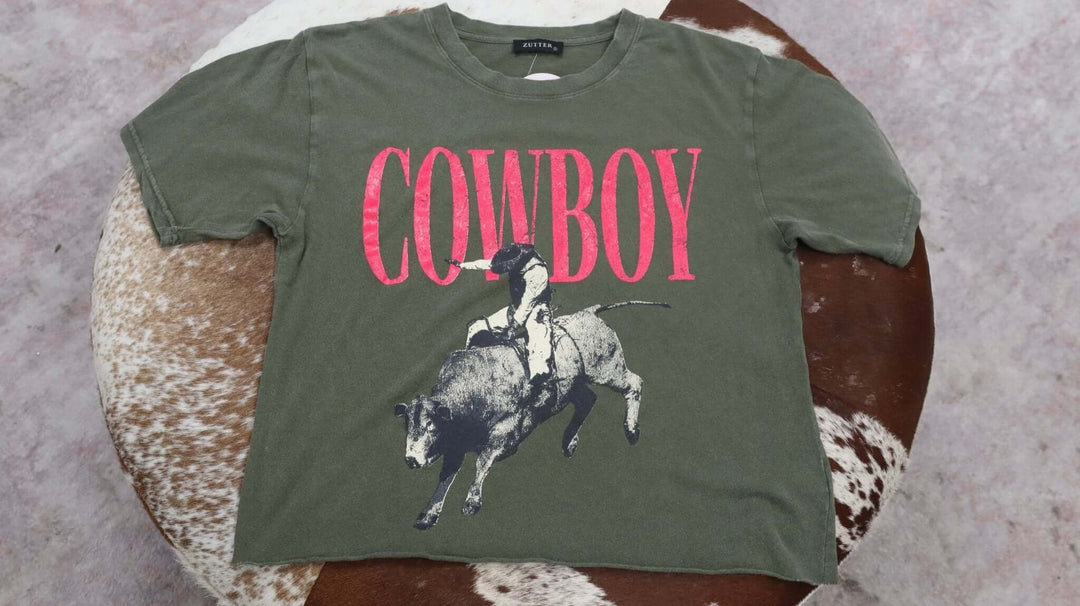 Cowboy Graphic Tee - Cowgirl Charm