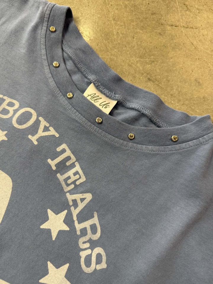 Cowboy Tears Tee - Cowgirl Charm