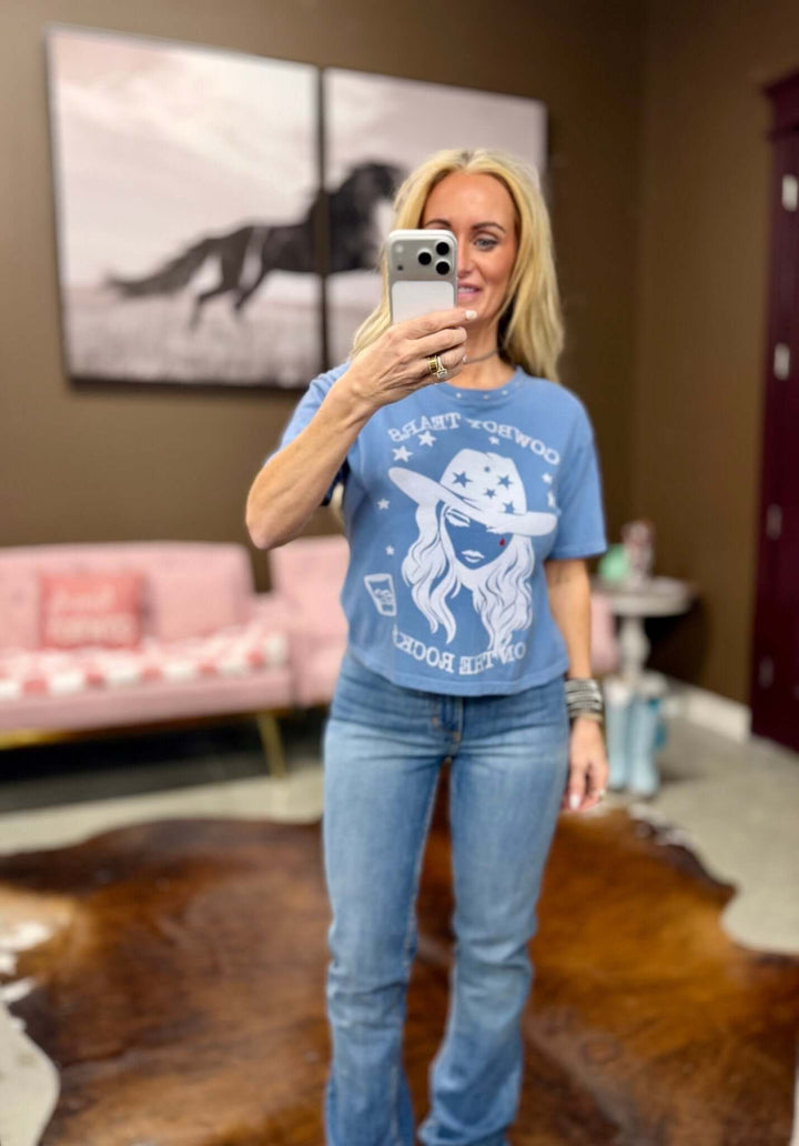 Cowboy Tears Tee - Cowgirl Charm