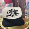 Cowboys and Beer Embroidered Trucker Cap - Cowgirl Charm